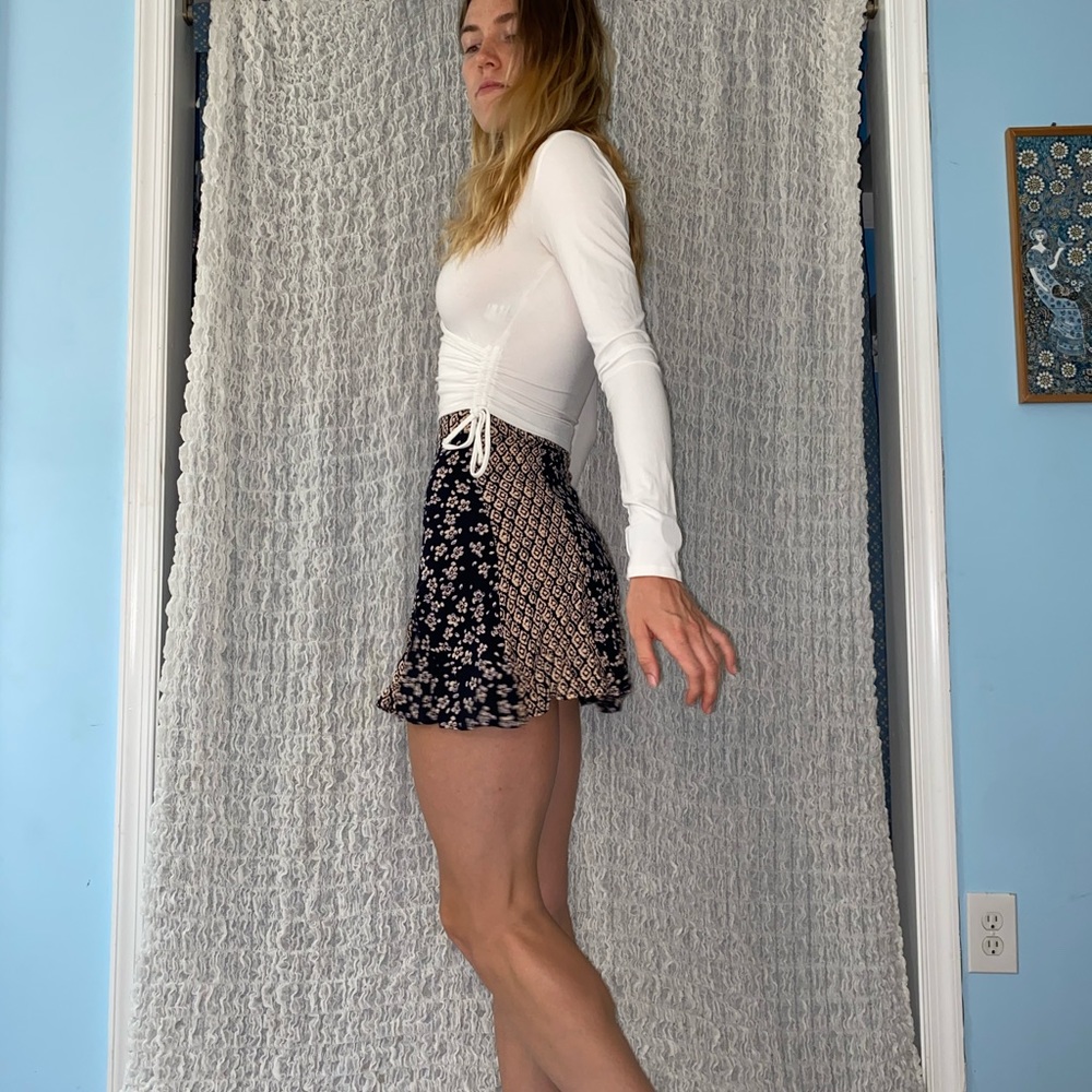 Boutique Printed Miniskirt